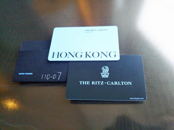 ポイントで無料旅行！ カードキー 香港の旅行記|リッツカールトン香港にSPGアメックスで無料宿泊！ 香港旅行  